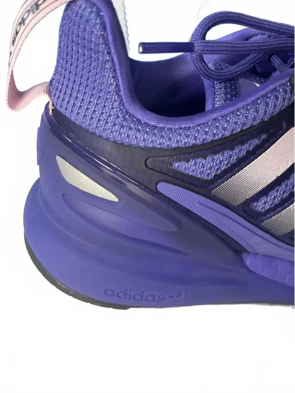 adidas 7.5 Running Shoes ZX 2K Boost 2.0 W Purple Women's US Size 7.5 Excellent